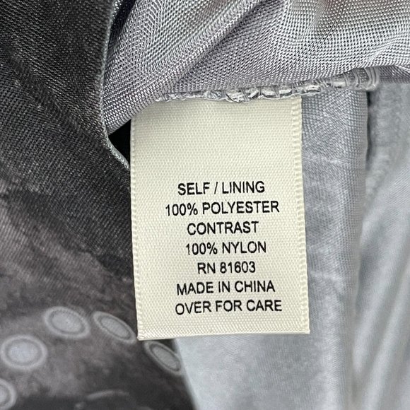 Studio Y Sequin Silver & Dark Gray Blue Sleeveless Party Dress Women's Sz Small - Picture 7 of 8